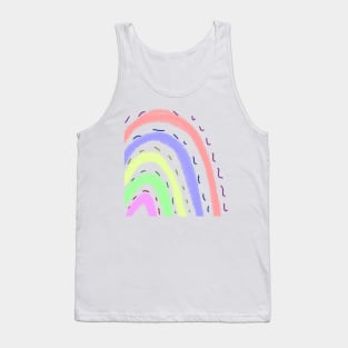 Colorful watercolor rainbow art Tank Top